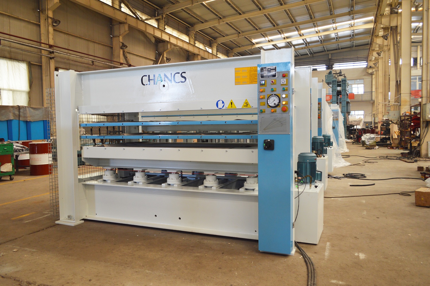 Hot laminating press project (Interwood Limited)