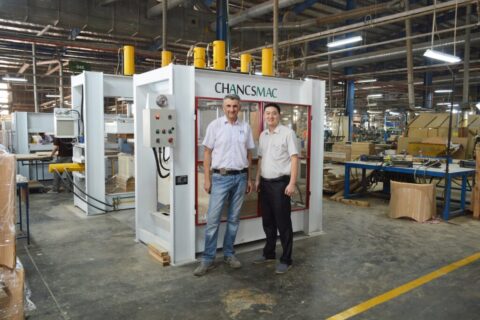Hot laminating press project (Interwood Limited)