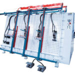 Hydraulic door assembly machine