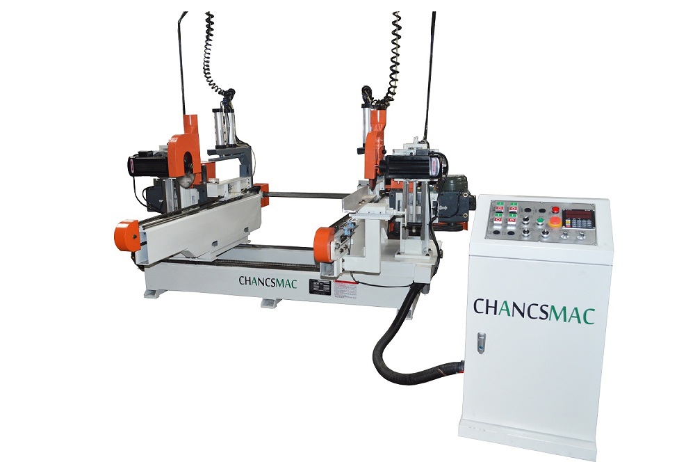 Double end cutting saw