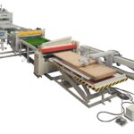 Hot laminating press line