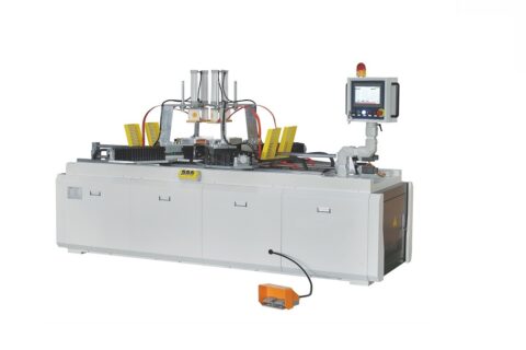 Precision cabinet door assembly press with hf heating