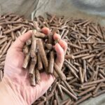 Wood pellet making machine