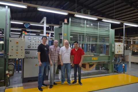 USA customer furniture components bending and laminating