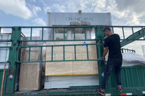 HF plywood bending press shipping to Belarus