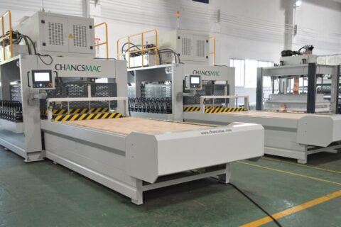 3m long HF edge glued panel press container loading