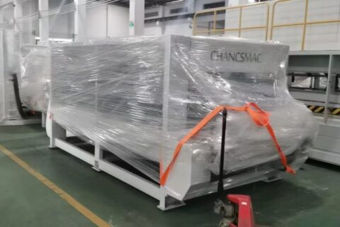 3.2m long HF edge glued panel press shipping to Russia