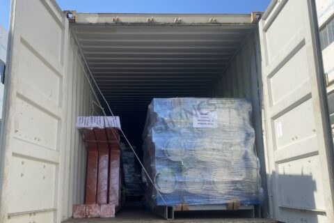 Curved glulam press shipping to Thailand