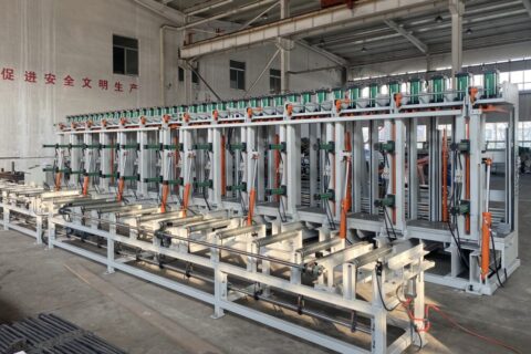 12m long 500mm wide Glulam Press finished for Australian customer