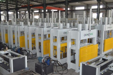 Ukraine Project on HF plywood bending press