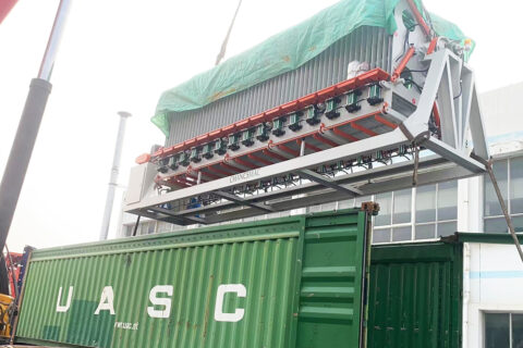 250mm thick Rotary press shipping to Dubai