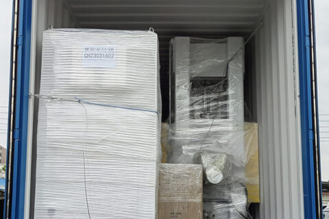 5 sets press + 3 HF generator container loading