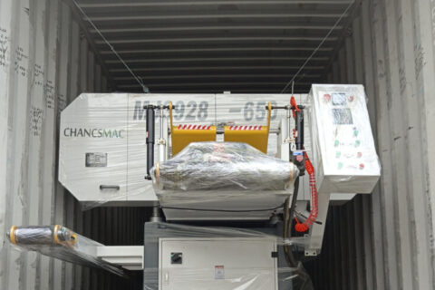 Horizontal band saw + Clamp carrier shipping to Indonesia