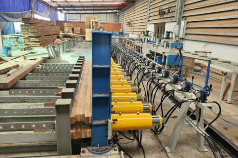 Curved glulam press modification in Thailand
