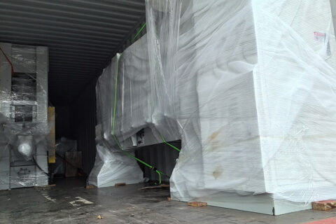 HF press + Glue spreader + Veneer clipper shipping to Vietnam