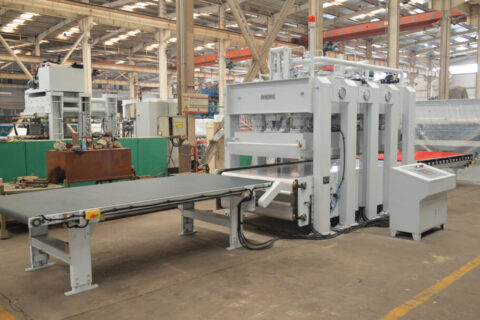 400T hot press finished for door laminating