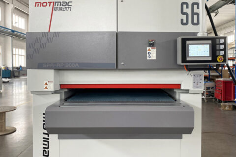 1300mm Wide belt planer sander test before shipping