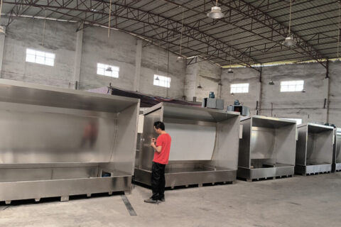 5 sets of spary booth finished for regular customer