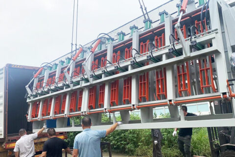 A press container loading