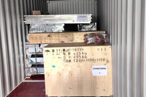 1×40’GP container loading and shipping to Indonesia