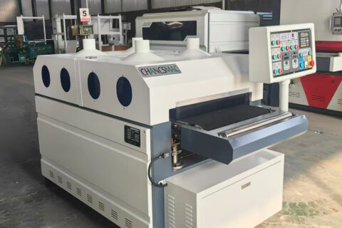 Wire brushing machine finished for regular customer