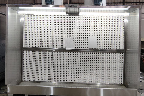 3 sets Dry spray booth tested for customer